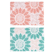 Tovaglietta plastica confezione 4pz assortiti fiori cm45x30