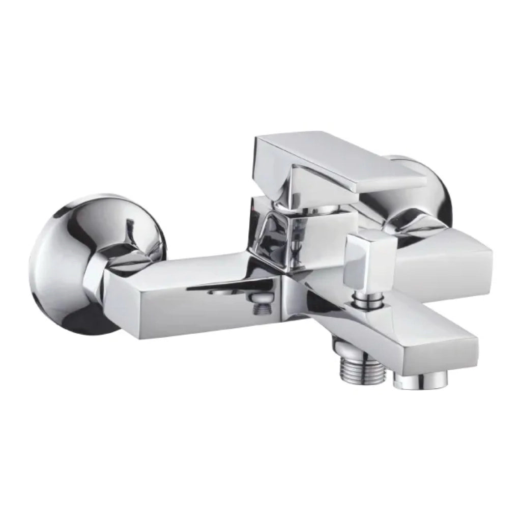 Rubinetto miscelatore monocomando vasca esterno con doccia serie green 2.0  C/attacco duplex e flessibile 1,5mt