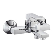 Rubinetto miscelatore monocomando vasca esterno con doccia serie green 2.0  C/attacco duplex e flessibile 1,5mt