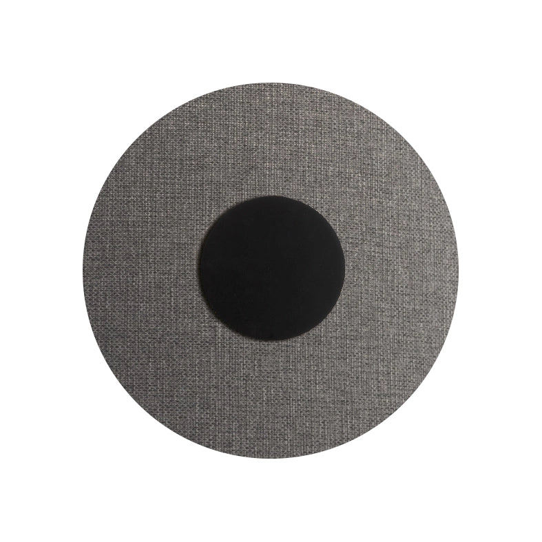 Solaris Applique da Parete Nera con Paralume Grigio 12W 3000K CRI90 IP20 - Rossini Group, Illuminazione LED di Design per Interni
