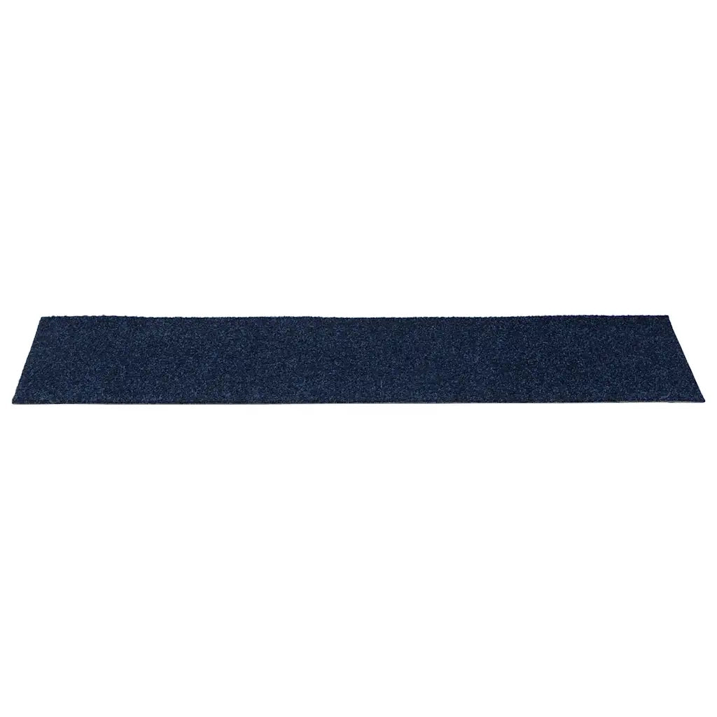 Tappetini per scale autoadesivi 15 pz 76x20 cm blu navy rettangolari 326934