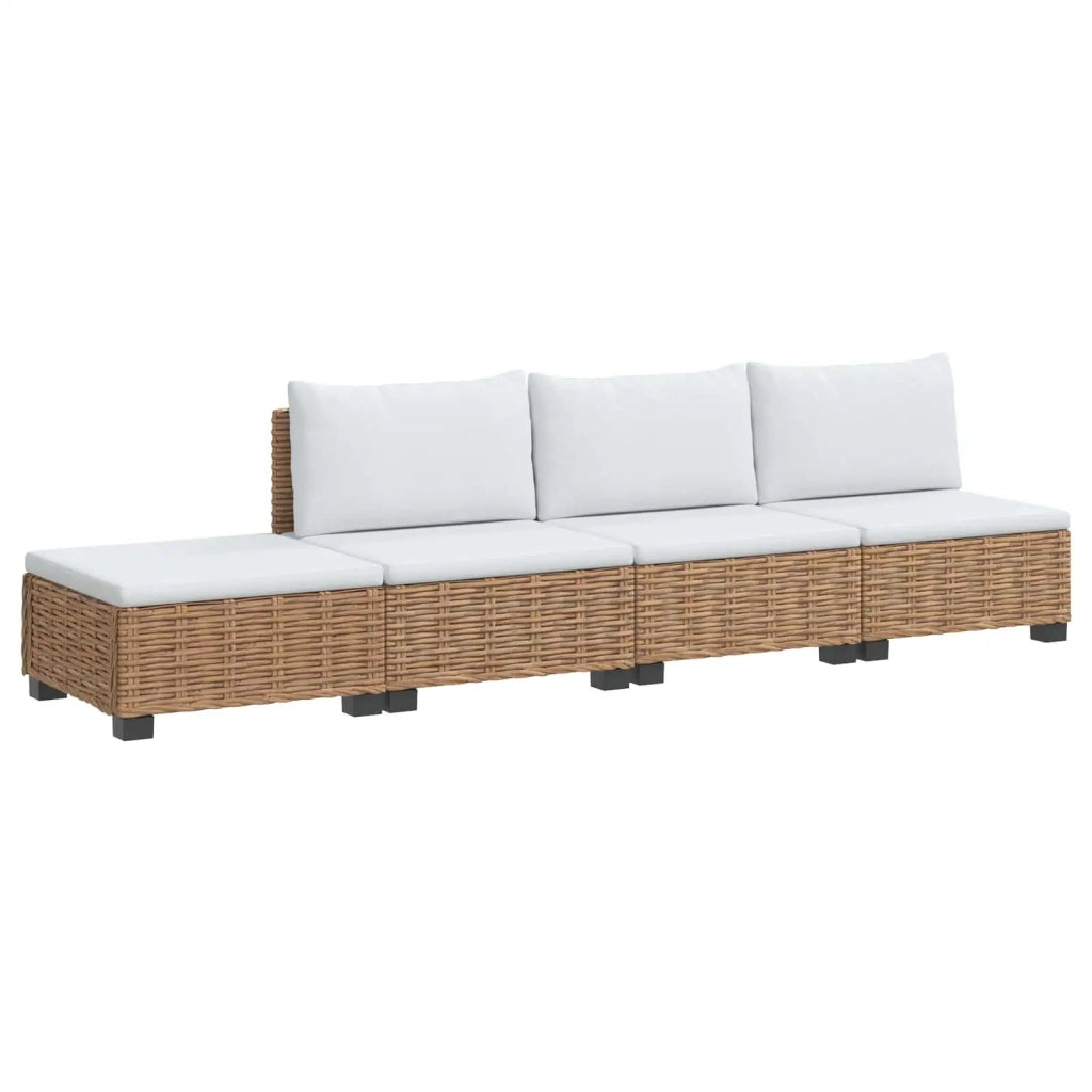 4 pz Set Lounge in Rattan con Cuscini GENDT Rattan naturale 3429874