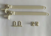 Braccetti Tende da Sole in Alluminio 70 cm Coppia Kit con Occhioli e Ganci Vari Colori