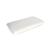 Talamo Italia Cuscino per Menta, 100% Made in Italy, Guanciale ergonomico a "saponetta" in Memory Foam forato, Anallergico e Traspirante, 70x39xh10 cm