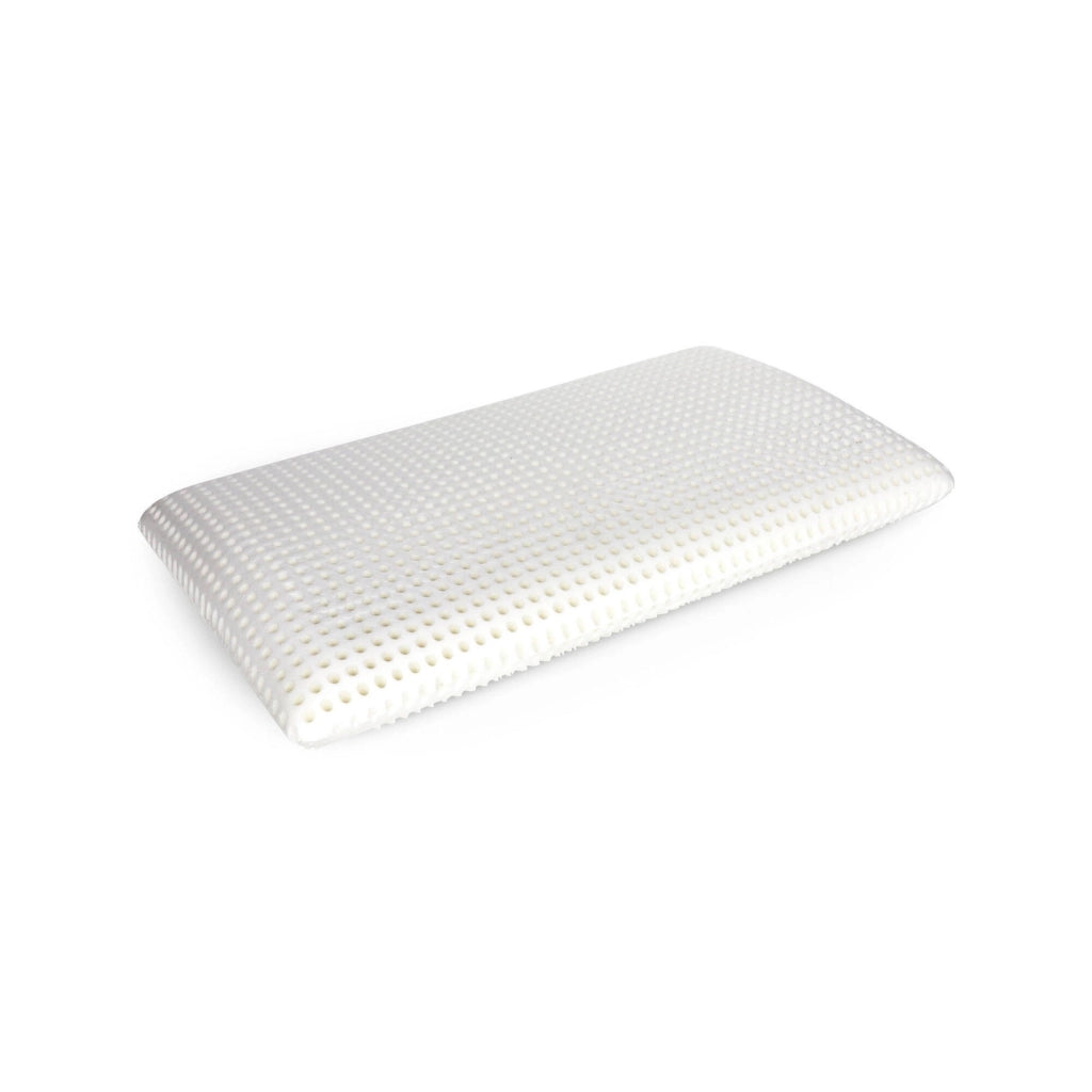 Talamo Italia Cuscino per Menta, 100% Made in Italy, Guanciale ergonomico a "saponetta" in Memory Foam forato, Anallergico e Traspirante, 70x39xh10 cm