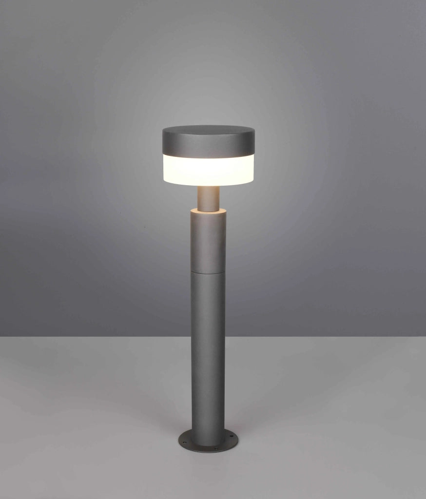 Palo da esterno LED, alluminio, antracite, H 50 cm, Mackenzie
