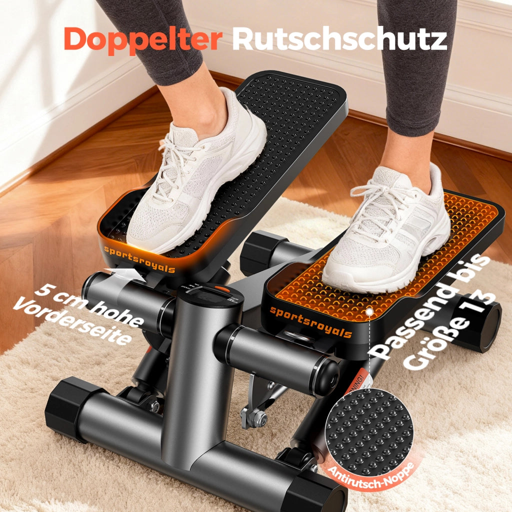 Scala stepper per esercizi a casa - zephmum - con corde di potenza per allenamento gambe braccia glutei