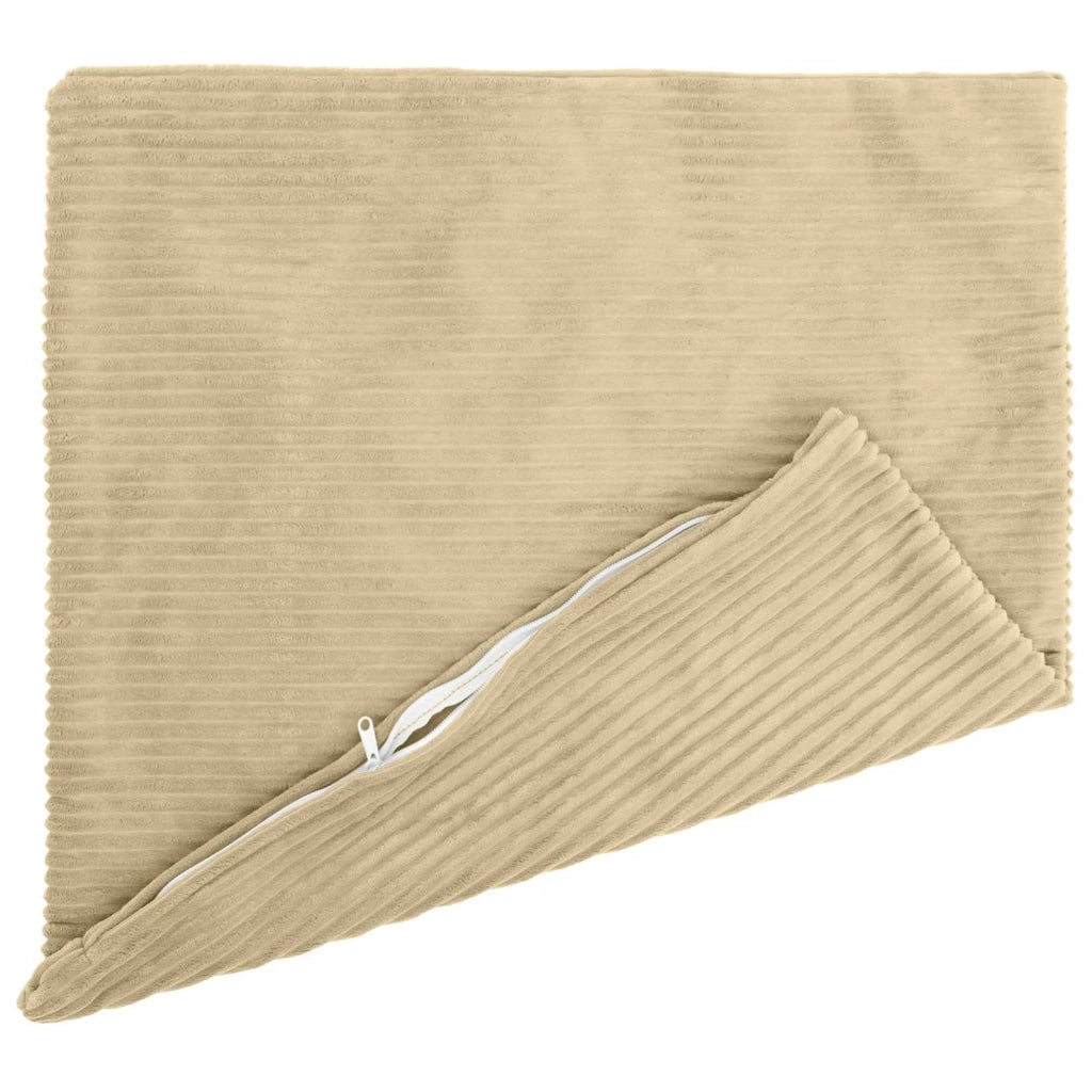 Federa 2 pcs HEERLEN Verde Grigio 55 x 55 cm corduroy 912291