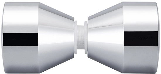 Maniglia per Porta a Doppia Maniglia - Piastra per Porta - Accessori per Porta - Maniglione per Porta - Maniglia per Porta - Laminazione in Alluminio - Diametro 30 mm
