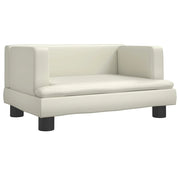 Divano letto per cani comodo 60 x 40 x 30 cm crema similpelle 02_0042719