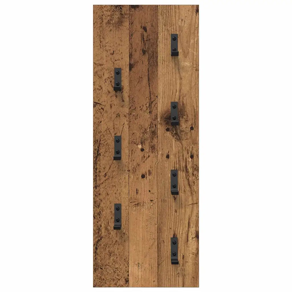 Appendiabiti a muro Legno vecchio 30 x 1,5 x 80 cm CFW8439549