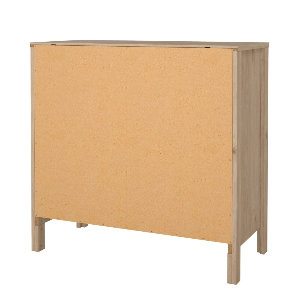 Cassettiera Sagar, Settimino multiuso, Comò camera da letto, Mobile con cassetti, 82x38 h80 cm, Rovere