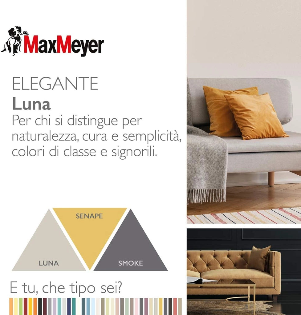Idropittura Colorata Superlavabile per Interni HomeColor, Colore Luna, 0.75L
