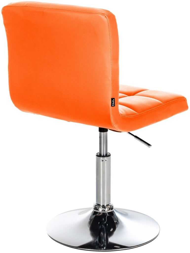 Sedia lounge Palma V2 in similpelle arancione