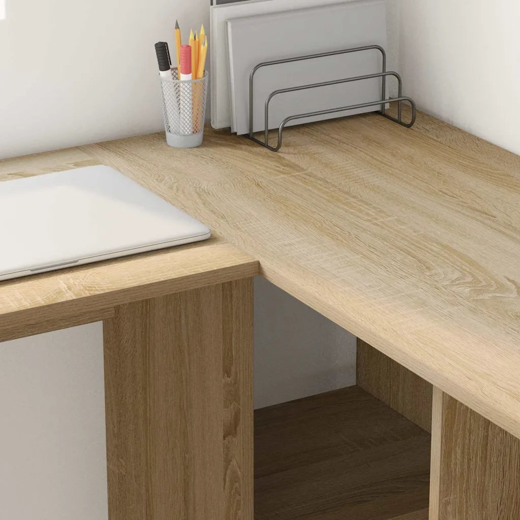 Scrivania Rovere Sonoma 142 x 102 x 73 cm Legno ingegnerizzato 869292