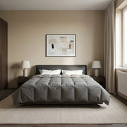 Duvet Estivo Trapuntato Grigio chiaro 240 x 260 cm Microfibra