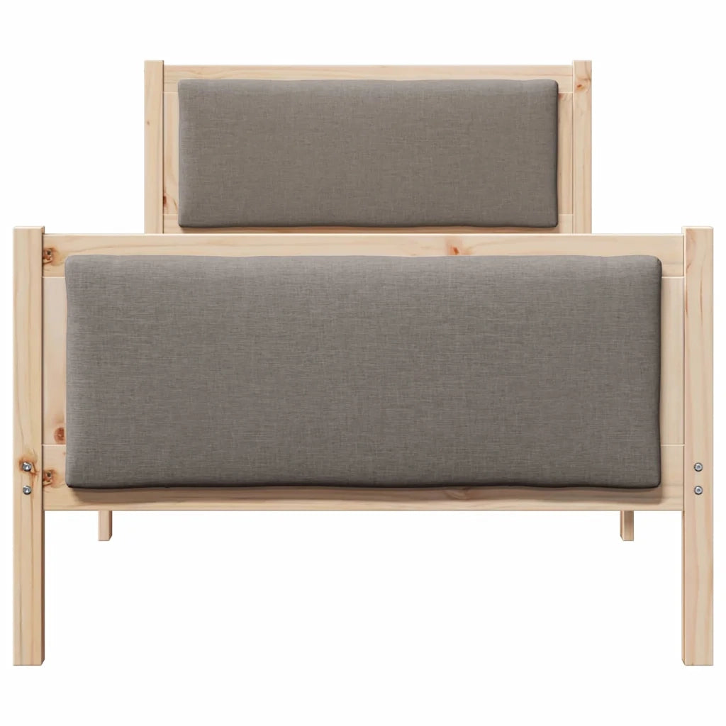 Struttura del letto con testiera Talpa 90 x 190 cm Tessuto