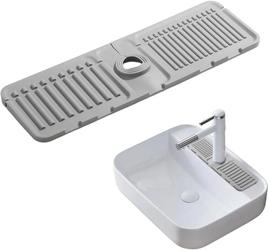 Contatto di parete impermeabile a silicone per cucina e bagno - dimensioni 44,5 x 14,5 cm - materiale sicuro e riutilizzabile - Spatmat