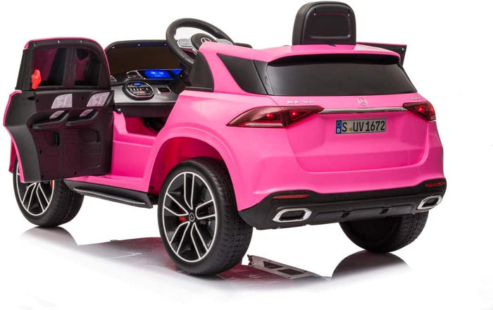 Macchina Elettrica per Bambini 12V con Licenza Mercedes GLE 450 AMG Rosa