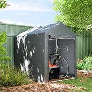 RIMESSA DA GIARDINO 120x179x165 cm Acciaio Grigio Scuro