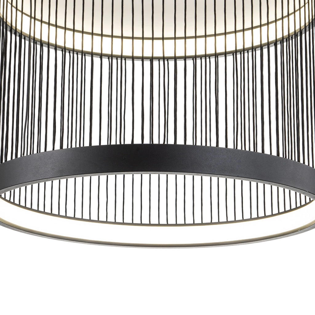 Plafoniera LED Milagro Guarda nera 43W 4000K 51cm