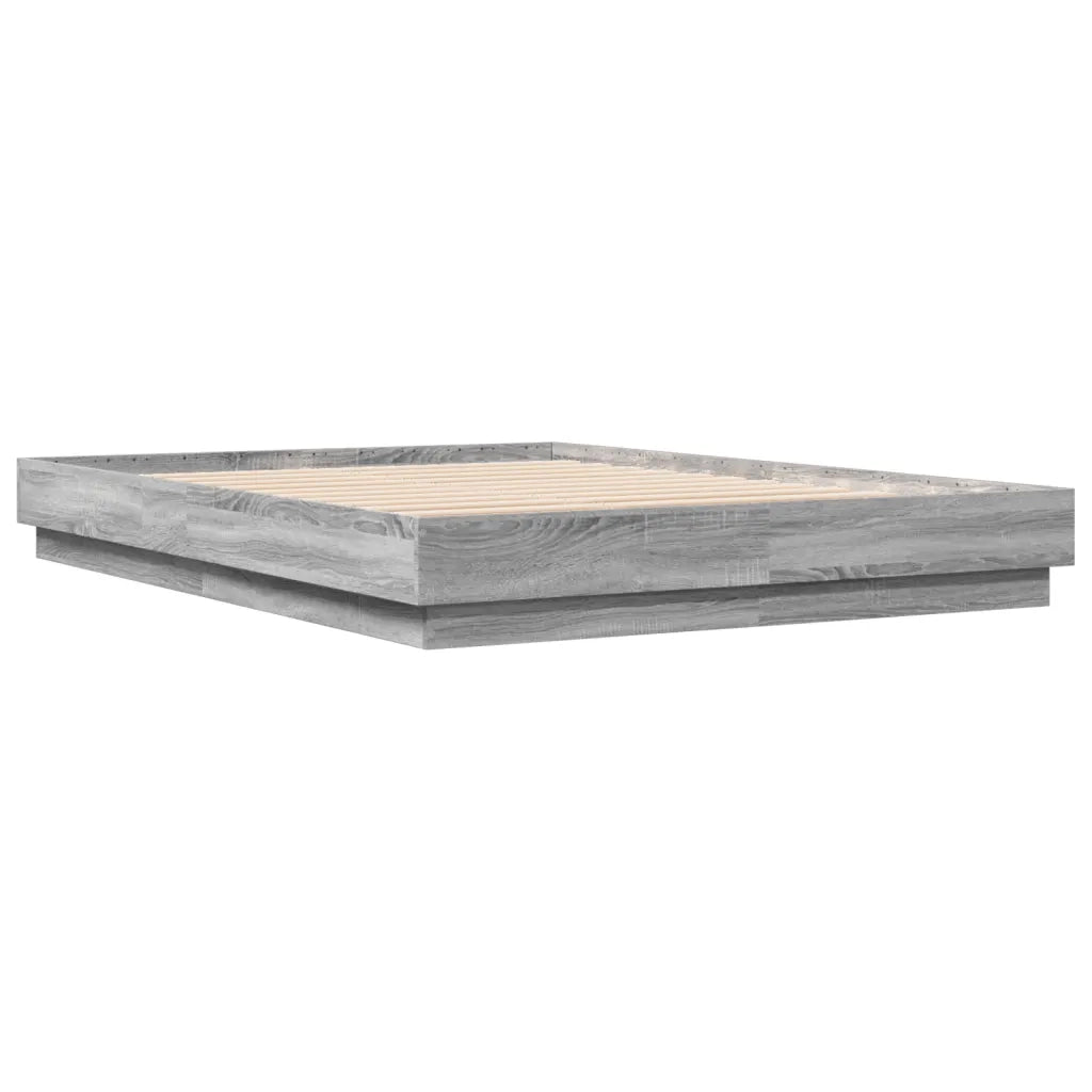 Giroletto con Luci LED Grigio Sonoma 150x200 cm