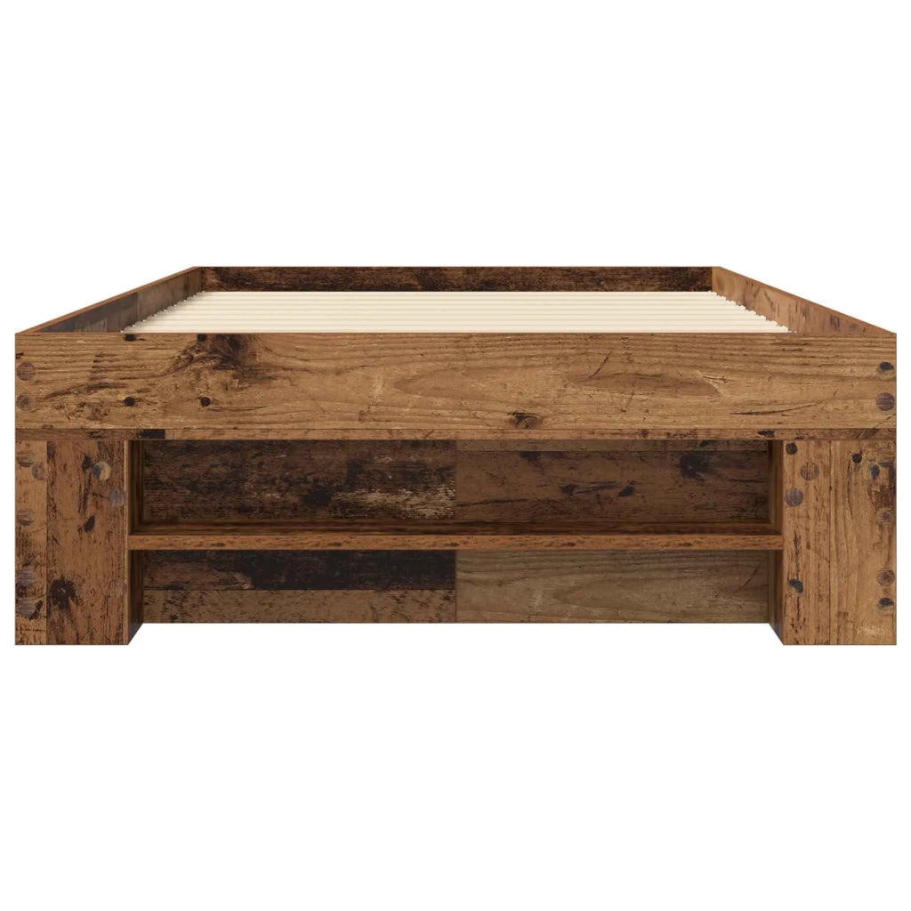 Telaio del letto con storage Legno antico 80 x 200 cm 3429688