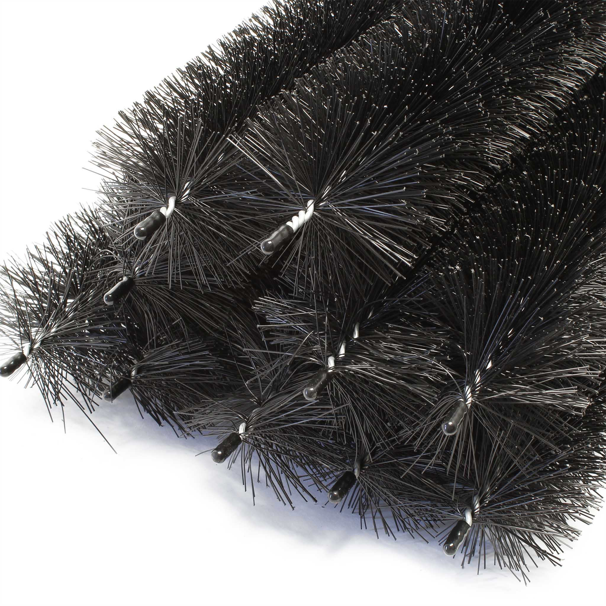 Spazzola per grondaie e Barriera anti piccioni 10 scovoli 12 m Ø 8cm per pannelli fotovoltaici