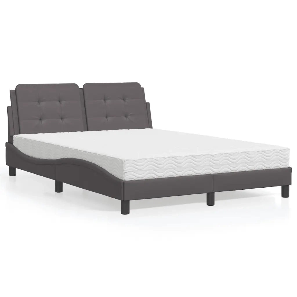 Giroletto senza Materasso Zadar Grigio 140x190 cm in Similpelle