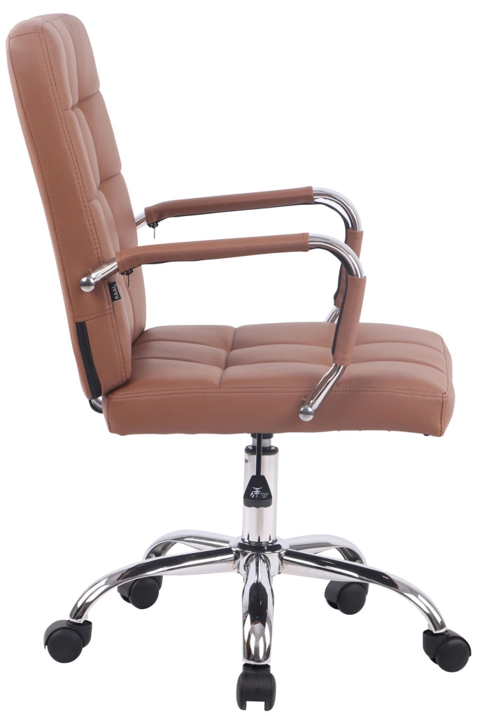 Sedia da ufficio Deli PRO in similpelle marrone chiaro