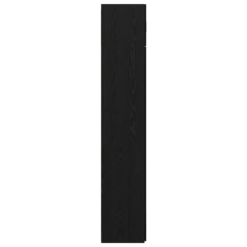 vidaXL Armadio Rovere nero 80 x 41 x 225 cm Legno multistrato