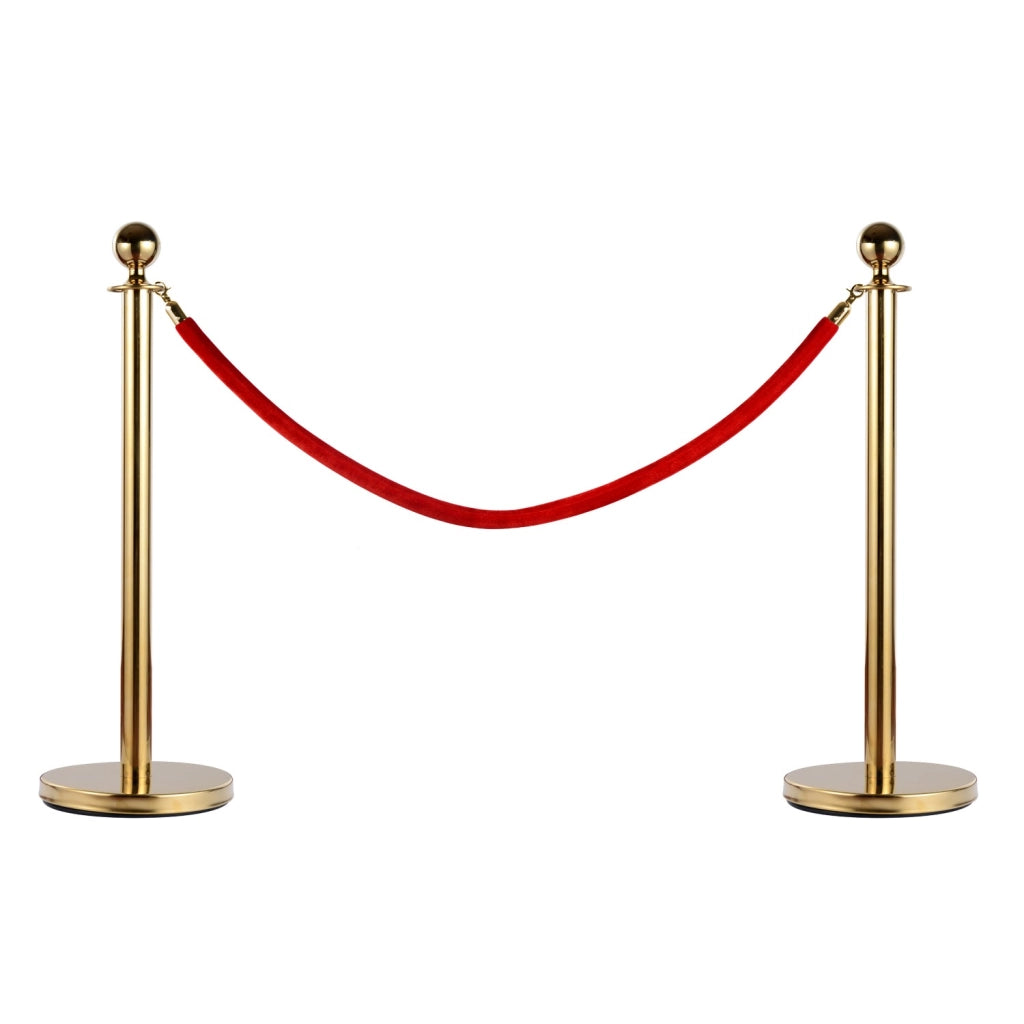 EasyComfort Colonnina Segnapercorso per Code Separatore in Acciaio Rosso e Oro