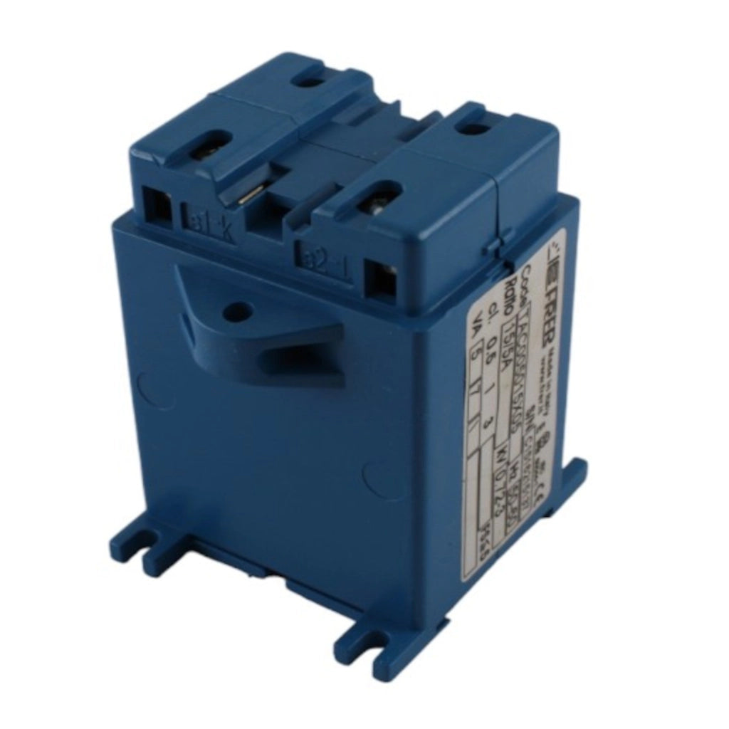 Trasformatore amperometrico 15/5A 0,5 cl attacco barra primario avvolto FRER
