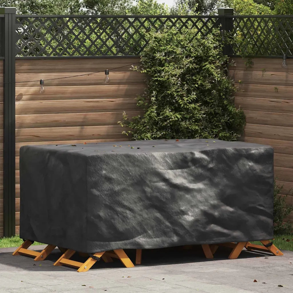 vidaXL Copertura per mobili da esterno Nero 172 x 113 x 73 cm 600D