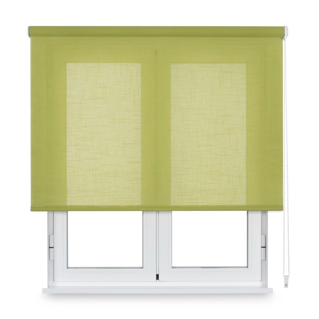 VIEWTEX Tenda a rullo traslucida Etamine Verde 120 X 250cm - Made in Europe - 5 anni di garanzia