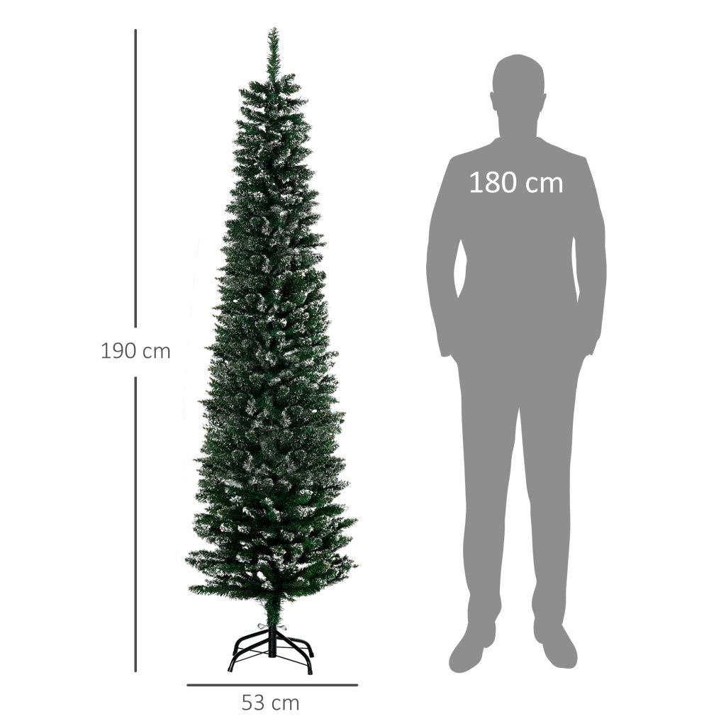 Albero di Natale Stretto ¨C zephmum ¨C Verde, Metallo, 190 cm