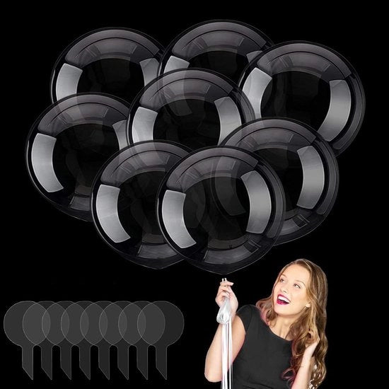 50 cm palloni trasparenti 8 pezzi con bolle di cristallo palloni jumbo per festa di compleanno matrimonio anniversario Halloween Natale decorazione per feste