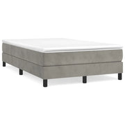 Letto matrimoniale | Letto per adulti | Struttura Letto a Rete a Molle Grigio Chiaro 120x200 cm Velluto