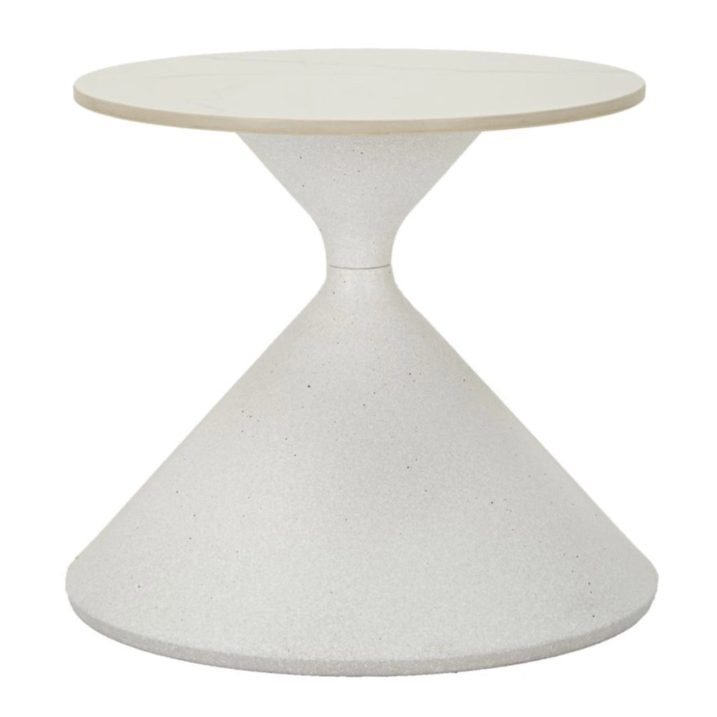 Tavolino VKH528, Bianco, Metallo, 45x45x39 cm