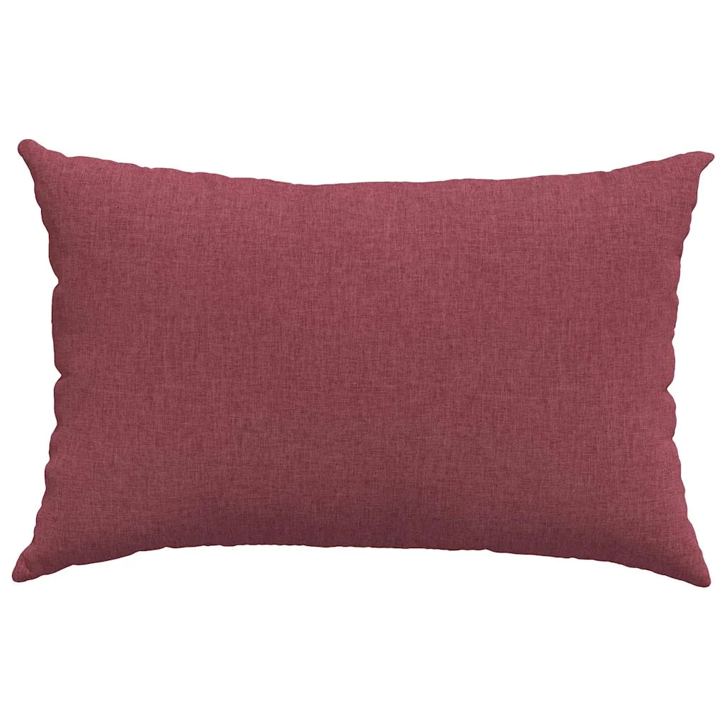 Cuscini da Divano 2 pcs Rosso Vino 60 x 40 cm Tessuto