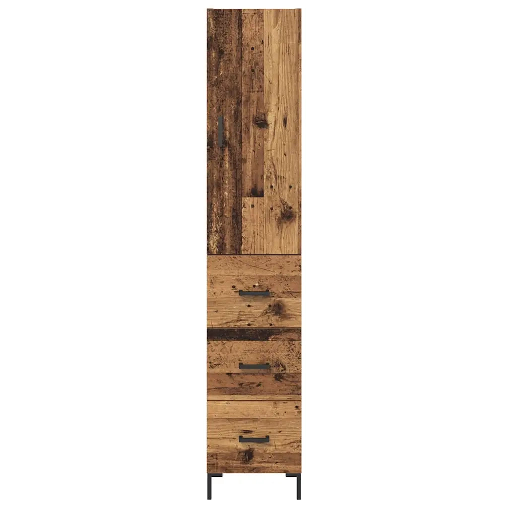Credenza | Madia | Buffet da pranzo | Armadio da pranzo Legno vecchio 69,5 x 34 x 180 cm Legno multistrato