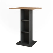 Vicco Tavolo da bar Quercia dorata/antracite 75 x 75 cm