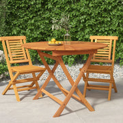 Tavolo da Giardino Pieghevole Ã˜ 85x75 cm Legno Massello di Teakcod mxl 81935