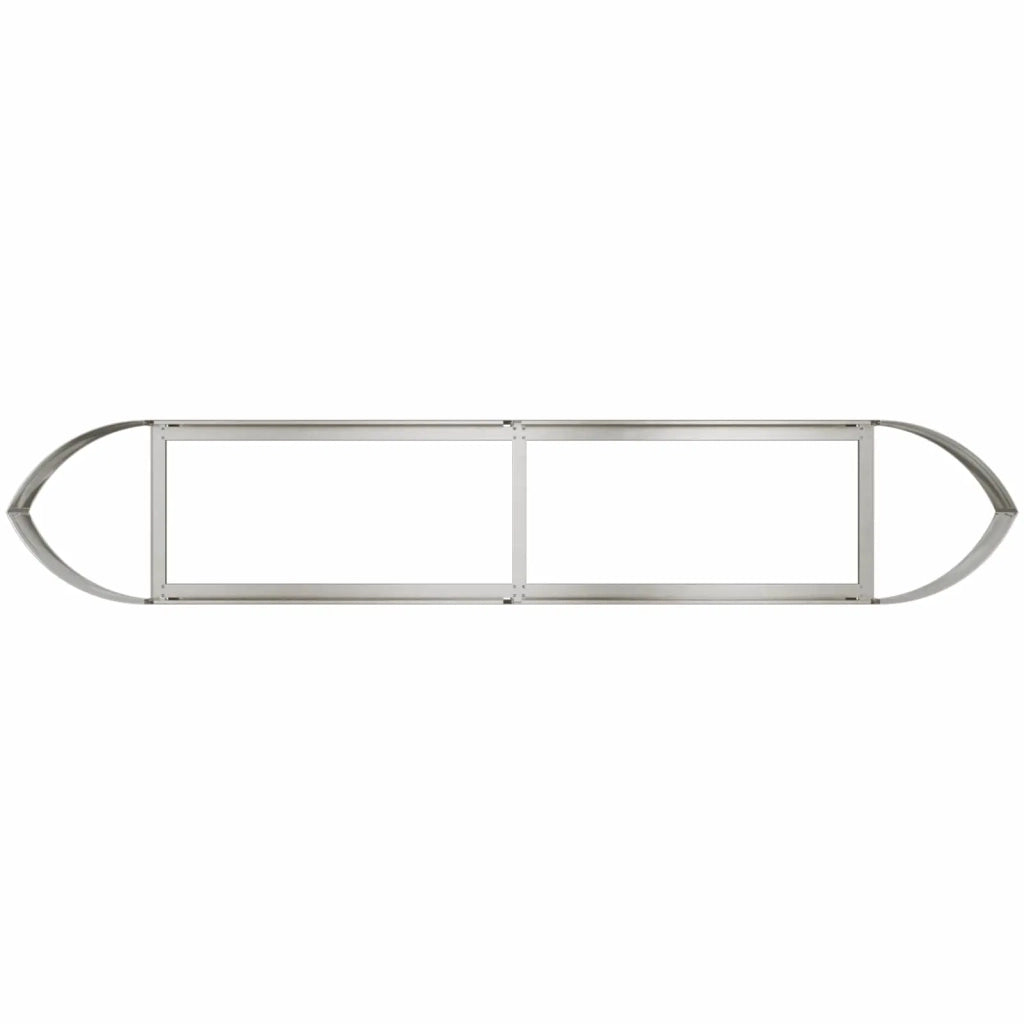 Letto rialzato da giardino Acciaio Inox 220 x 40 x 40 cm 8011723