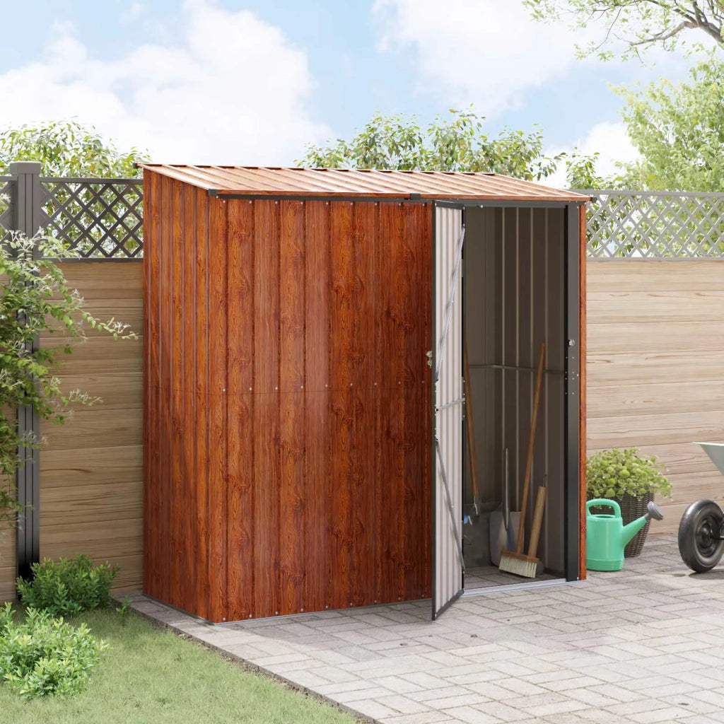 Casette da giardino Marrone 203 x 85,5 x 200 cm Metallo 42011304