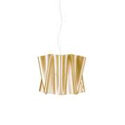 Sospensione Moderna Folio Polilux ® New Gold E Metallo Cromo 1 Luce E27 D40Cm