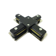 Giunto a X Connettore Per Binario Dei Faretti Led Modello X Colore Nero Per Mono Fase