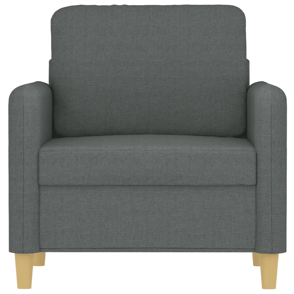 Poltrona | Sedia Relax Grigio Scuro 60 cm in Tessuto