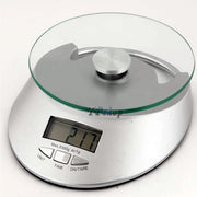 BILANCIA DA CUCINA DIGITALE  PRECISIONE DA 1GR A 5KG CON RIPIANO PIATTO IN VETRO
