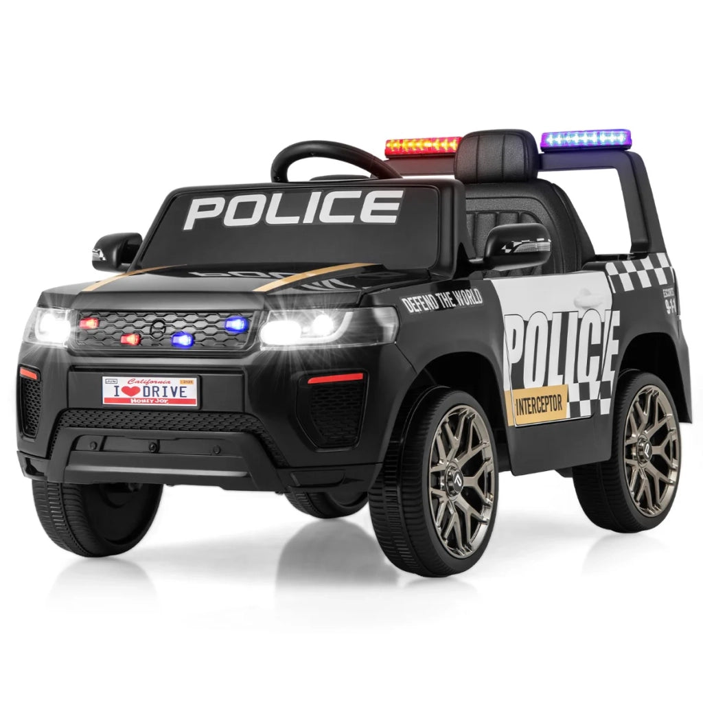Auto della polizia per bambini 103 x 65 x 555 cm telecomando maggiore sicurezza stile moderno PP nero 20_0014637